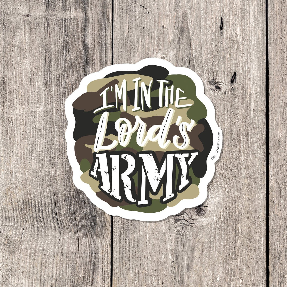"Lord's Army" sticker