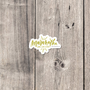 "Maranatha" sticker mini