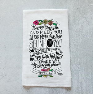 The Lord Bless You Tea Towel