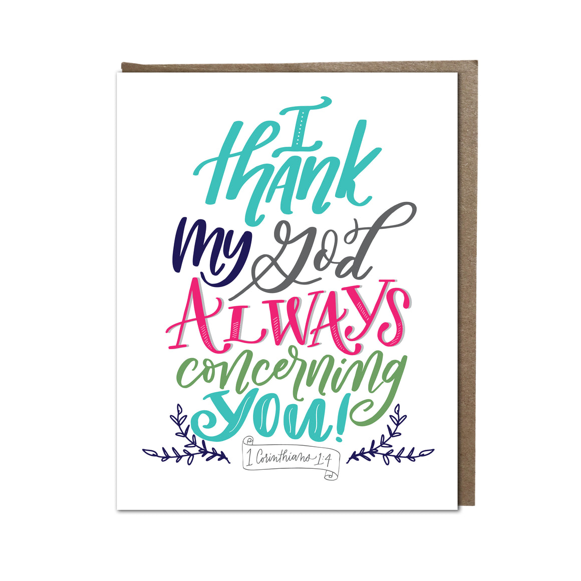 "Thank God for You" card