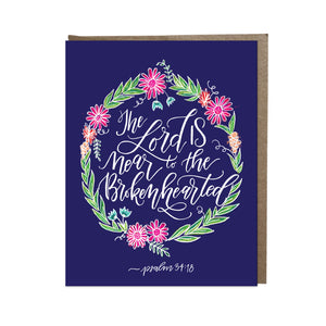 "Near to the Brokenhearted" card