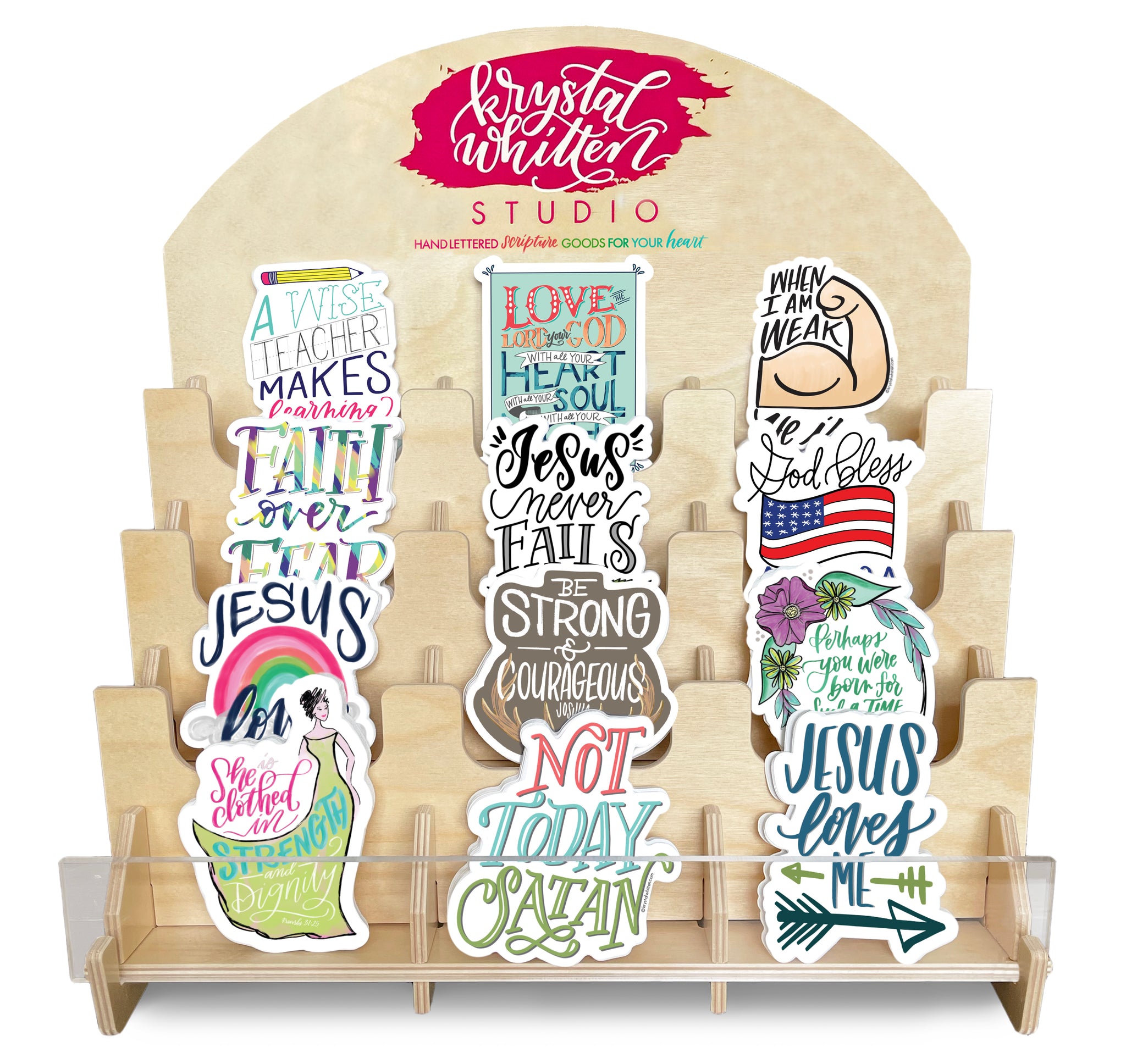 Sticker Rack (FILLED) - Krystal Whitten Studio